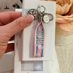 Cute and Fun Dior Beauty GWP Pink and Blue Keychain